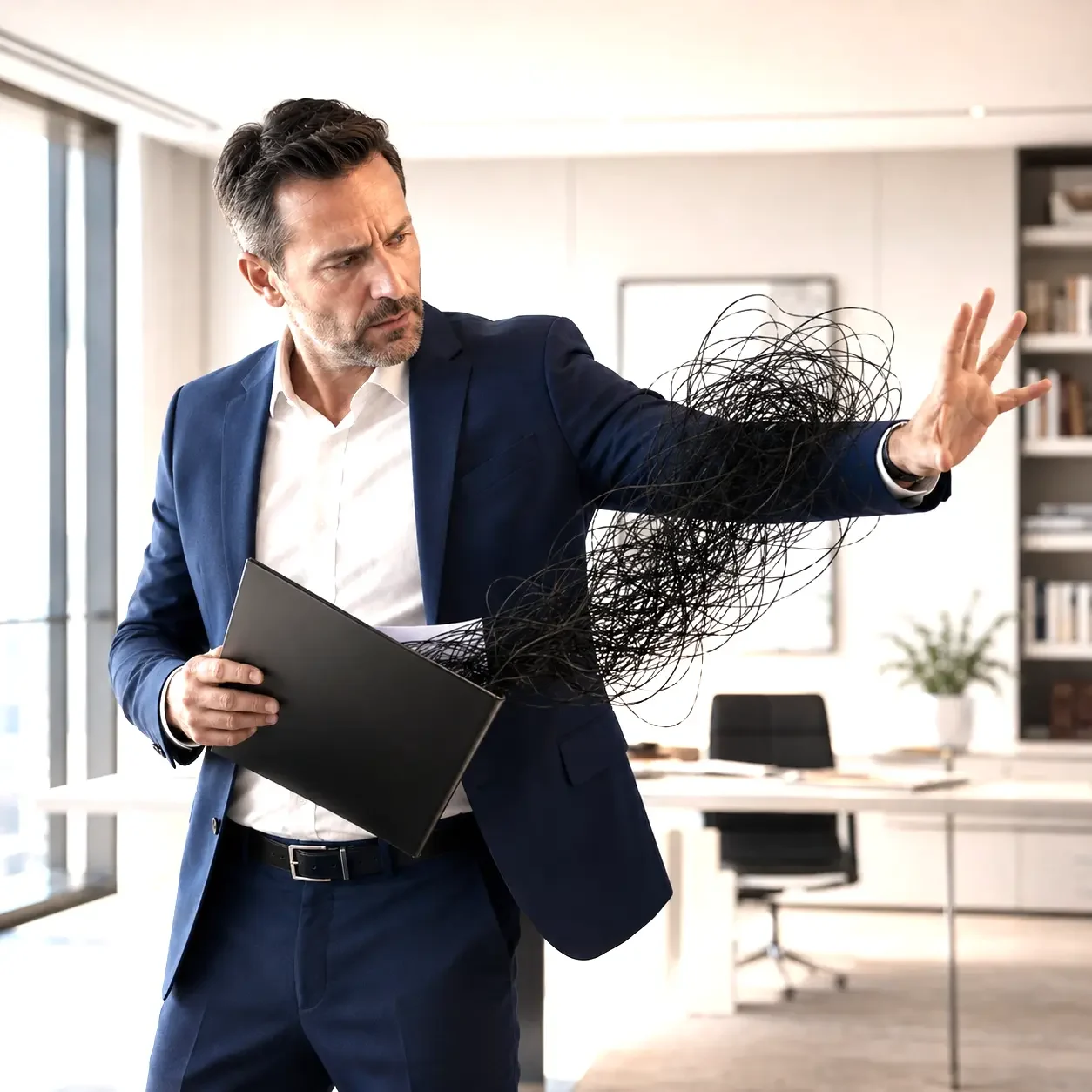 Seule la prise de décision va libérer la tension. Un dirigeant repousse les idées noires liées à son dossier. Mais elles reviennent. Quand la gestion du stress et des émotions ne suffit pas.