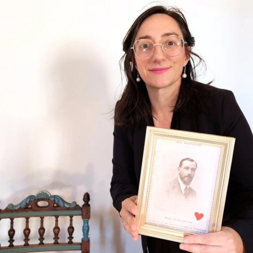 Magali Warcollier présente son ancêtre l'ingénieur Warcollier. Un héritage familial, au profit de la stratégie.