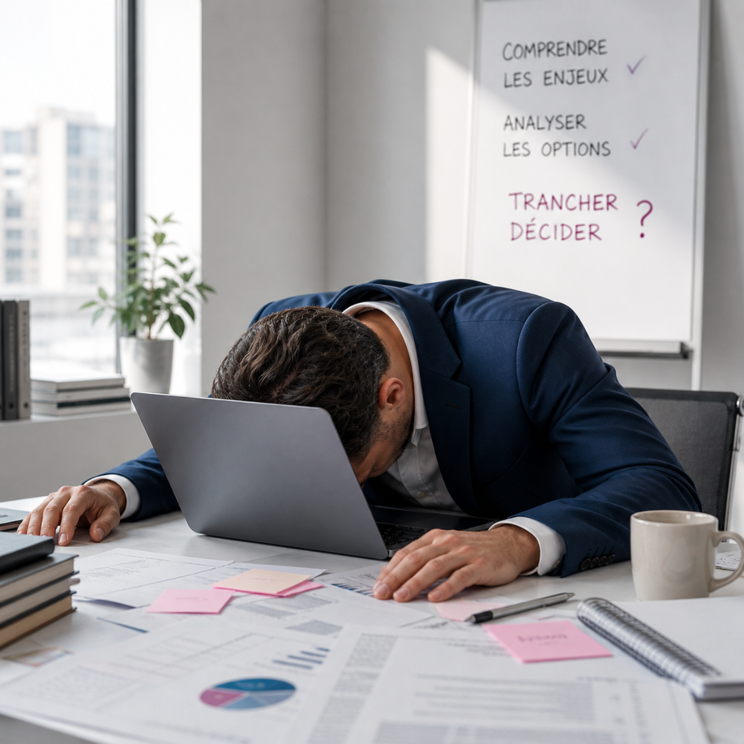J'ai toutes les infos mais je n'arrive pas à décider. Quand la fatigue décisionnelle bloque vos décisions d'entreprise. Pour dirigeants.